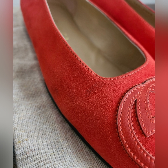 Gucci Orange Suede Soho Flats - Picture 13 of 13